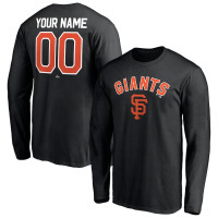 Customize Men's San Francisco Giants Winning Streak Name & Number Long Sleeve baseball T-shirt - Black Customize Men's San Francisco Giants Winning Streak Name & Number Long Sleeve baseball T-shirt - Black