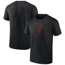 Adult Men's San Francisco Giants Rough Diamond baseball T-shirt - Black