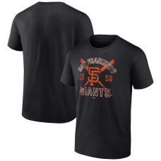 Adult Men's San Francisco Giants Second Wind baseball T-shirt - Black