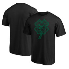 Adult Men's San Francisco Giants St. Patrick's Day Celtic Charm baseball T-shirt - Black