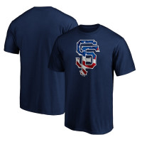 Adult Men's San Francisco Giants Team Banner Wave baseball T-shirt - Navy Adult Men's San Francisco Giants Team Banner Wave baseball T-shirt - Navy