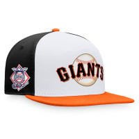 Adult Men's San Francisco Giants Tri-Tone Snapback Hat - White/Orange