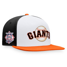 Adult Men's San Francisco Giants Tri-Tone Snapback Hat - White/Orange Adult Men's San Francisco Giants Tri-Tone Snapback Hat - White/Orange