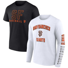 Adult Men's San Francisco Giants Two-Pack Combo baseball T-shirt Set - Black/White