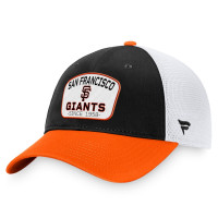 Adult Men's San Francisco Giants Two-Tone Patch Trucker Adjustable Hat - Black/Orange Adult Men's San Francisco Giants Two-Tone Patch Trucker Adjustable Hat - Black/Orange