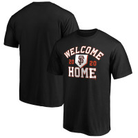 Adult Men's San Francisco Giants Welcome Home baseball T-shirt - Black Adult Men's San Francisco Giants Welcome Home baseball T-shirt - Black