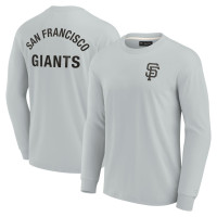 Adult Men's San Francisco Giants Signature Super Soft Long Sleeve baseball T-shirt - Gray