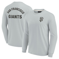 Adult Men's San Francisco Giants Signature Super Soft Long Sleeve baseball T-shirt - Gray