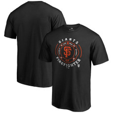 Adult Men's San Francisco Giants Firefighter baseball T-shirt - Black
