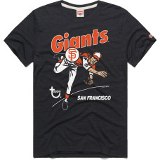 Adult Men's San Francisco Giants Homage x Topps Tri-Blend baseball T-shirt - Charcoal
