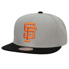 Adult Men's San Francisco Giants Mitchell & Ness Cooperstown Collection Away Snapback Hat - Gray