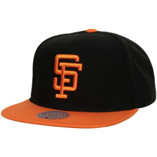 Adult Men's San Francisco Giants Mitchell & Ness Cooperstown Collection Evergreen Snapback Hat - Black