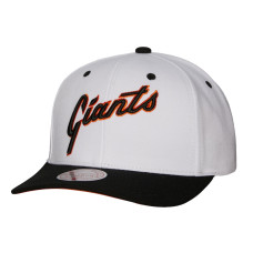 Adult Men's San Francisco Giants Mitchell & Ness Cooperstown Collection Pro Crown Snapback Hat - White Adult Men's San Francisco Giants Mitchell & Ness Cooperstown Collection Pro Crown Snapback Hat - White