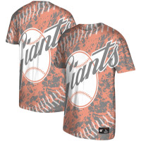 Adult Men's San Francisco Giants Mitchell & Ness Historic Logo Jumbotron baseball T-shirt - Orange