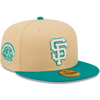 Adult Men's San Francisco Giants New Era Mango Forest 59FIFTY fitted hat - Natural/Teal