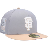 Adult Men's San Francisco Giants New Era 2007 All-Star Game Purple Undervisor 59FIFTY Fitted Hat - Gray/Peach Adult Men's San Francisco Giants New Era 2007 All-Star Game Purple Undervisor 59FIFTY Fitted Hat - Gray/Peach