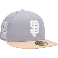 Adult Men's San Francisco Giants New Era 2007 All-Star Game Purple Undervisor 59FIFTY Fitted Hat - Gray/Peach