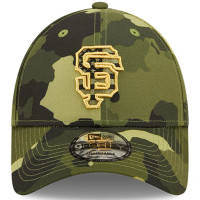 Adult Men's San Francisco Giants New Era 2022 Armed Forces Day 9FORTY Snapback Adjustable Hat - Camo