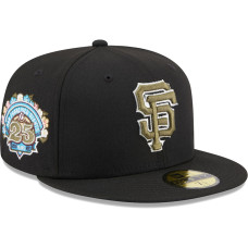 Adult Men's San Francisco Giants New Era 25th Anniversary Spring Training Botanical 59FIFTY Fitted Hat - Black