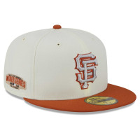 Adult Men's San Francisco Giants New Era 59FIFTY Fitted Hat - Cream/Orange