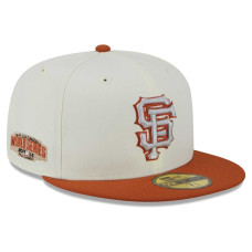 Adult Men's San Francisco Giants New Era 59FIFTY Fitted Hat - Cream/Orange