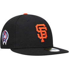 Adult Men's San Francisco Giants New Era 9/11 Memorial Side Patch 59FIFTY Fitted Hat - Black