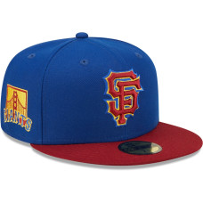 Adult Men's San Francisco Giants New Era Alternate Logo Primary Jewel Gold Undervisor 59FIFTY Fitted Hat - Royal/Red