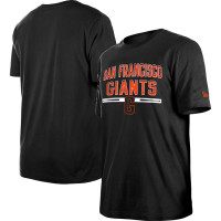 Adult Men's San Francisco Giants New Era Batting Practice baseball T-shirt - Black