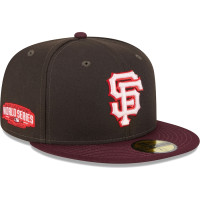 Adult Men's San Francisco Giants New Era Chocolate Strawberry 59FIFTY Fitted Hat - Brown/Maroon Adult Men's San Francisco Giants New Era Chocolate Strawberry 59FIFTY Fitted Hat - Brown/Maroon