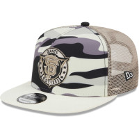 Adult Men's San Francisco Giants New Era Chrome Camo A-Frame 9FIFTY Trucker Snapback Hat - White Adult Men's San Francisco Giants New Era Chrome Camo A-Frame 9FIFTY Trucker Snapback Hat - White