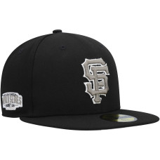 Adult Men's San Francisco Giants New Era Chrome Camo Undervisor 59FIFTY Fitted Hat - Black