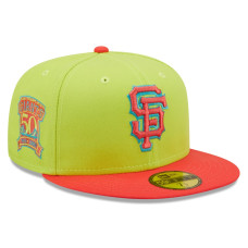 Adult Men's San Francisco Giants New Era Cyber Highlighter 59FIFTY Fitted Hat - Green/Red Adult Men's San Francisco Giants New Era Cyber Highlighter 59FIFTY Fitted Hat - Green/Red