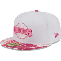 Adult Men's San Francisco Giants New Era Flamingo 59FIFTY Fitted Hat - White/Pink