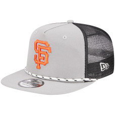 Adult Men's San Francisco Giants New Era Golfer Green Undervisor 9FIFTY Snapback Hat - Gray