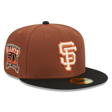 Adult Men's San Francisco Giants New Era Harvest 50th Anniversary 59FIFTY Fitted Hat - Brown