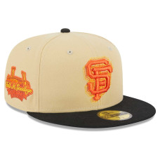 Adult Men's San Francisco Giants New Era Illusion 59FIFTY Fitted Hat - Cream/Black