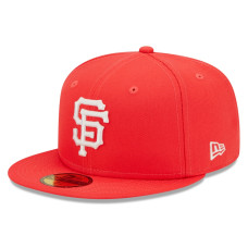 Adult Men's San Francisco Giants New Era Lava Highlighter Logo 59FIFTY Fitted Hat - Red Adult Men's San Francisco Giants New Era Lava Highlighter Logo 59FIFTY Fitted Hat - Red