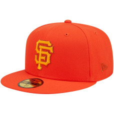 Adult Men's San Francisco Giants New Era Monochrome Camo 59FIFTY Fitted Hat - Orange