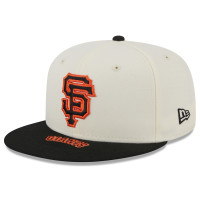 Adult Men's San Francisco Giants New Era On Deck 59FIFTY Fitted Hat - Cream/Black