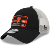 Adult Men's San Francisco Giants New Era Property Trucker 9TWENTY Snapback Hat - Black