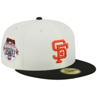Adult Men's San Francisco Giants New Era Retro 59FIFTY Fitted Hat - Stone/Black