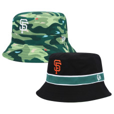 Adult Men's San Francisco Giants New Era Reverse Bucket Hat - Black Adult Men's San Francisco Giants New Era Reverse Bucket Hat - Black