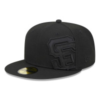 Adult Men's San Francisco Giants New Era Satin Peek 59FIFTY Fitted Hat - Black Adult Men's San Francisco Giants New Era Satin Peek 59FIFTY Fitted Hat - Black