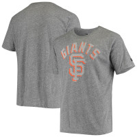 Adult Men's San Francisco Giants New Era Shadow Of A Doubt Tri-Blend baseball T-shirt - Heathered Gray