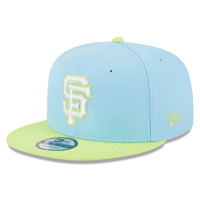 Adult Men's San Francisco Giants New Era Spring Basic Two-Tone 9FIFTY Snapback Hat - Light Blue/Neon Green Adult Men's San Francisco Giants New Era Spring Basic Two-Tone 9FIFTY Snapback Hat - Light Blue/Neon Green