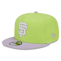 Adult Men's San Francisco Giants New Era Spring Basic Two-Tone 9FIFTY Snapback Hat - Neon Green/Purple