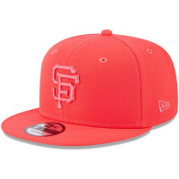 Adult Men's San Francisco Giants New Era Spring Color Basic 9FIFTY Snapback Hat - Red