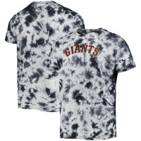 Adult Men's San Francisco Giants New Era Team Tie-Dye baseball T-shirt - Black