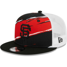 Adult Men's San Francisco Giants New Era Tear Trucker 9FIFTY Snapback Hat - Black