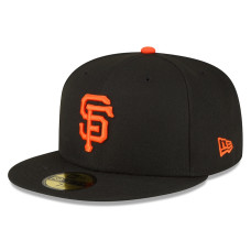 Adult Men's San Francisco Giants New Era Throwback Authentic Collection 59FIFTY Fitted Hat - Black